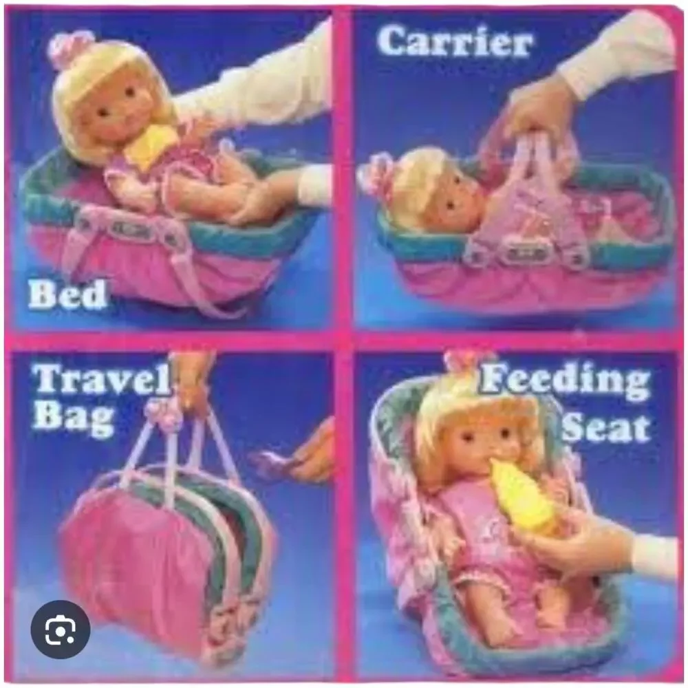 Kenner Baby Go Bye Bye Doll Carrier Car Seat Backpack